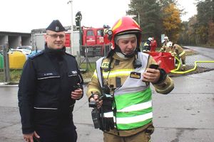 strażak i policjant