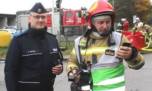 strażak i policjant