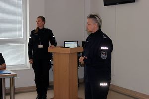 policjantki podczas prelekcji