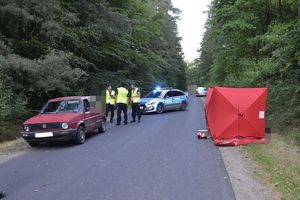 policjanci, radiowóz, parawan, volkswagen