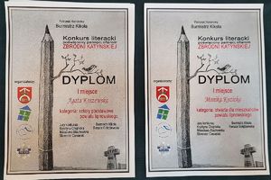 dyplomy za pierwsze miejsca