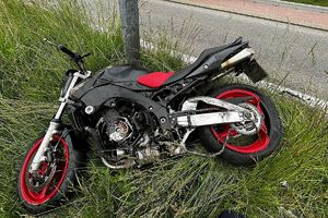 motocykl po wypadku