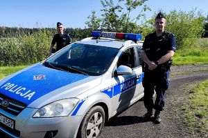 policjanci z Posterunku Policji w Skępem
