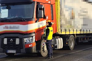 kontrola trzeźwości kierowcy ciężarówki
