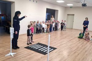 nauka rozglądania się przed wejściem na pasy