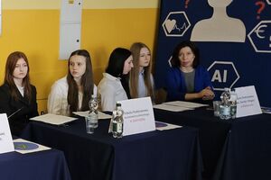 uczniowie szkół podstawowych z powiatu lipnowskiego biorący udział w debacie