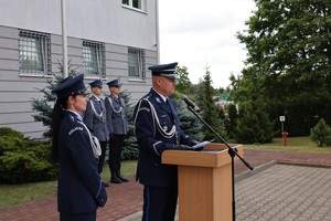 policjanci biorą udział w obchodach Święta Policji