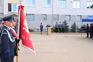 policjanci biorą udział w obchodach Święta Policji